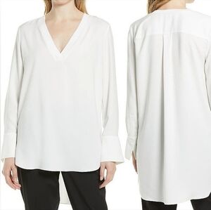 NORDSTROM V neck tunic blouse